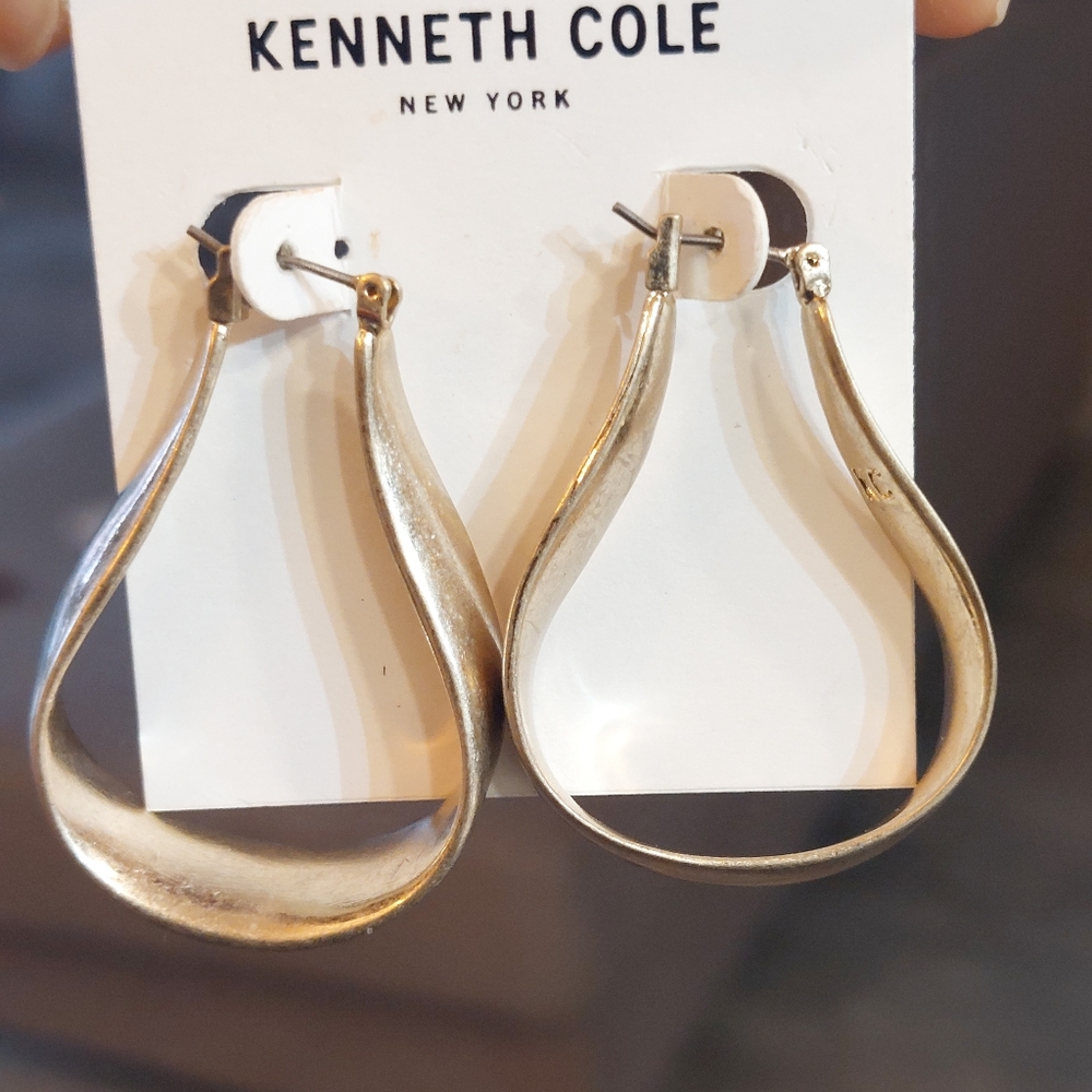 3/$20 Kenneth Cole Gold Hoop Earrings